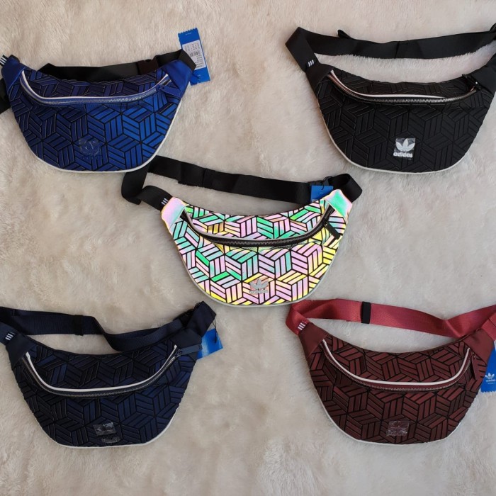 Waistbag Pria - Tas Selempang Distro Tas Waistbag Adidas 3D Issey Miyake New / Waist Bag Adida 99GDM