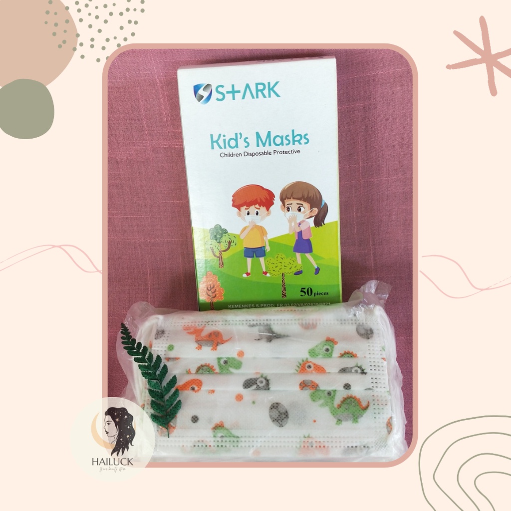 masker anak karakter STARK KEMENKES 3Ply 50pcs
