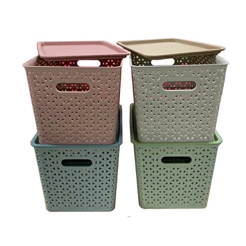 Storage Box Serbaguna, merek: LOJI, size (Small, Tinggi): P 26.5 cm x L 20 cm x T 18 cm