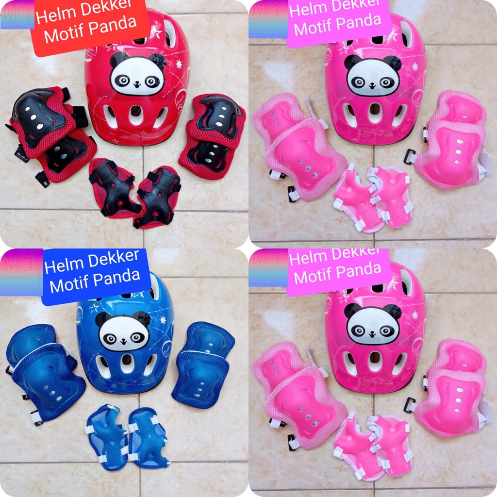 Helm Dekker Anak Anak Motif Protektor Sepeda Sepatu Roda Helm Dekker Anak