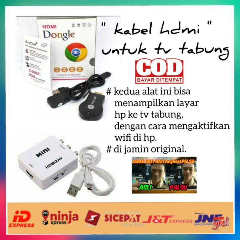 [COD] KABEL HDMI DONGLE ANYCAST UNTUK KE TV TABUNG ANYCAST ANYCASH WIRELESS WIFI TV RECEIVER TV