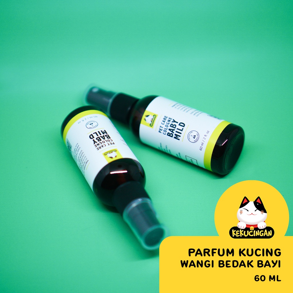 Parfum Kucing Anjing Waterbased Non Alkohol BABY MILD Kekucingan 60 ml