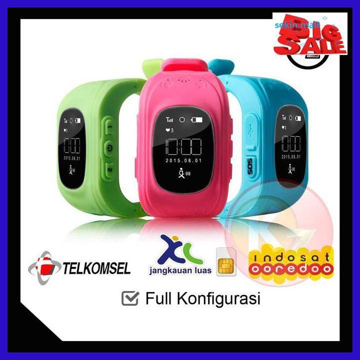 D6Dg5T7- Jam Tangan Gps Anak / Gps Tracker For Kids /Kids Smartwatch / Gps Kids - Biru T80Yk675-