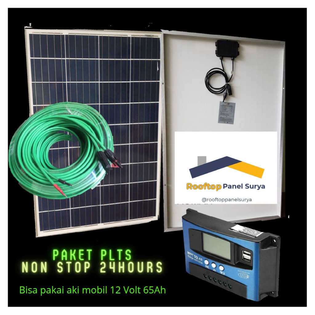 Paket Listrik Tenaga Surya - Solar Cell 100 Watt