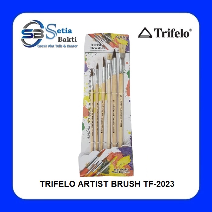 

TRIFELO - Painting Brush - Kuas Lukis Set TF-2023 Isi 6