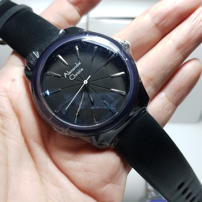 Jam tangan pria Alexandre Christie AC 8532 AC8532 black blue Original