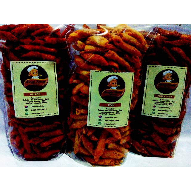 

Lumpia kering (Lumring) berat 1/2kg rasa jagung manis.