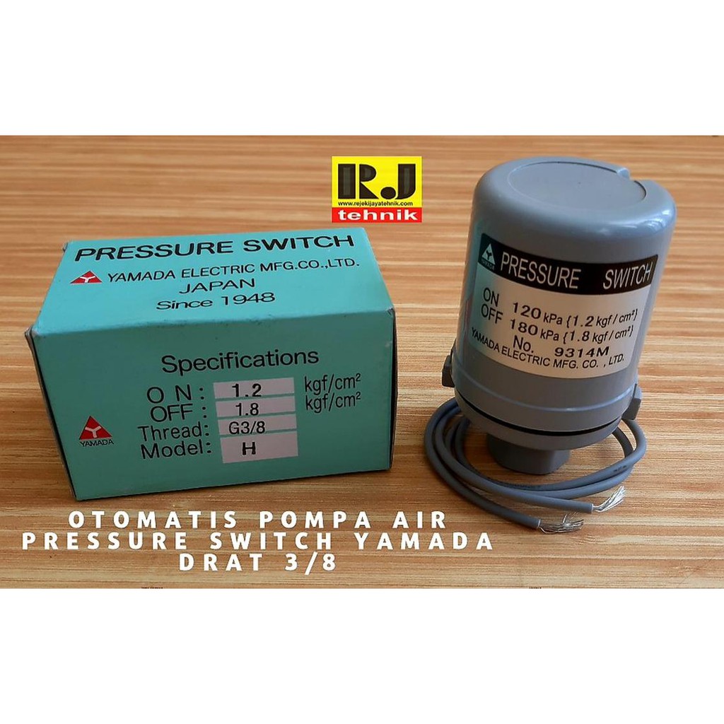 Otomatis Pompa Air Pressure Switch Yamada Drat 3 per 8 Murah