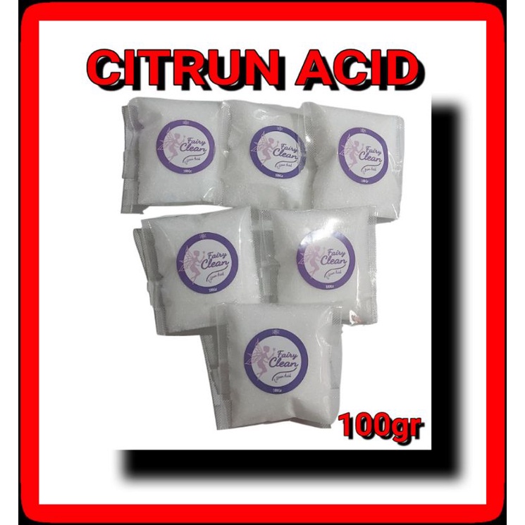 100gr pemutih baju / pembersih kerak lantai ember dll asam citrid sitrun / citrun acid / sitrun sir