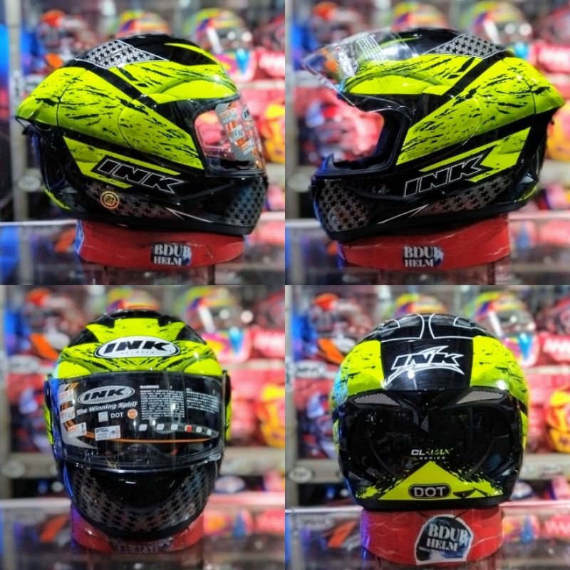 HELM INK CL-MAX SERI #7 BLACK/RED DOFF ORIGINAL 100% REAL PICT-INK SERI-7 YELLOW