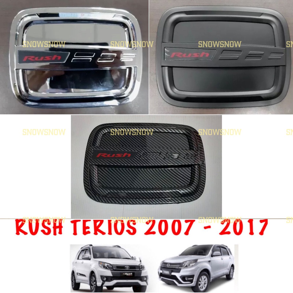 Tank Cover Rush Terios Old Lama 2007 2010 2015 2017 Hitam Chrome Carbon