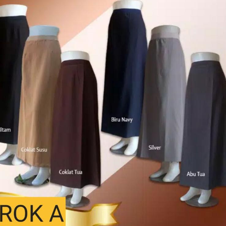 ART9q4Pe--Rok Kerja Panjang Letter A Rok Kerja Wanita Line A Rok Syakira Model A Rok Kantor Murah Of