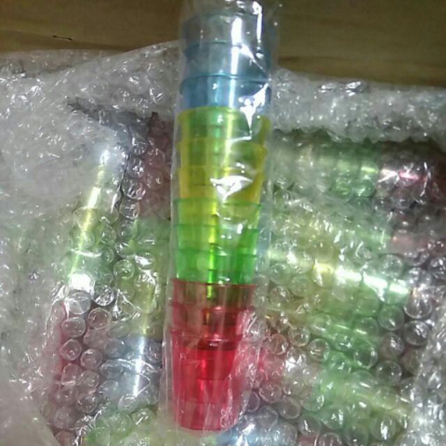 Gelas Sloki Plastik / Shot Glass , Warna Warni