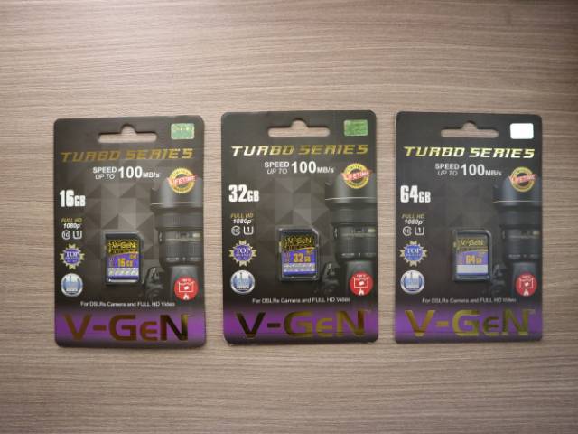 SD Card 64GB Class 10 V-GeN Turbo Series Memory Card Vgen