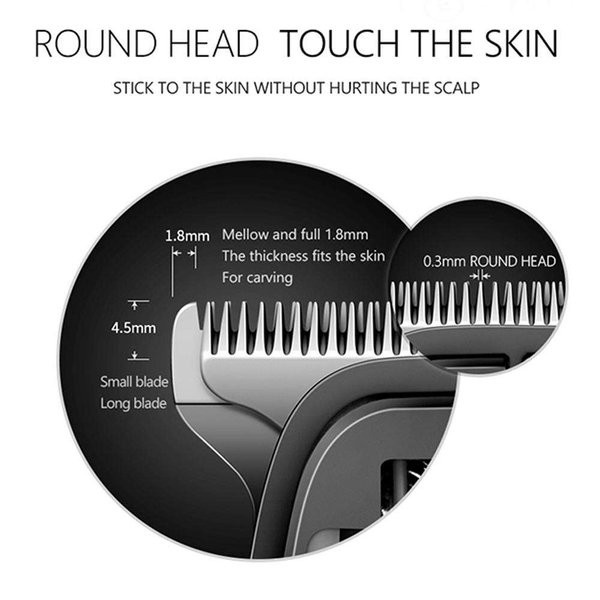 Alat Pencukur Rambut Kemei KM-7021 Electric Hair Clipper Multifungsi