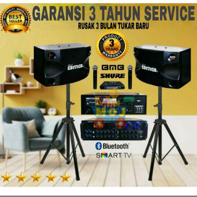 speker bmb+ampli+mic wirelles murah banget