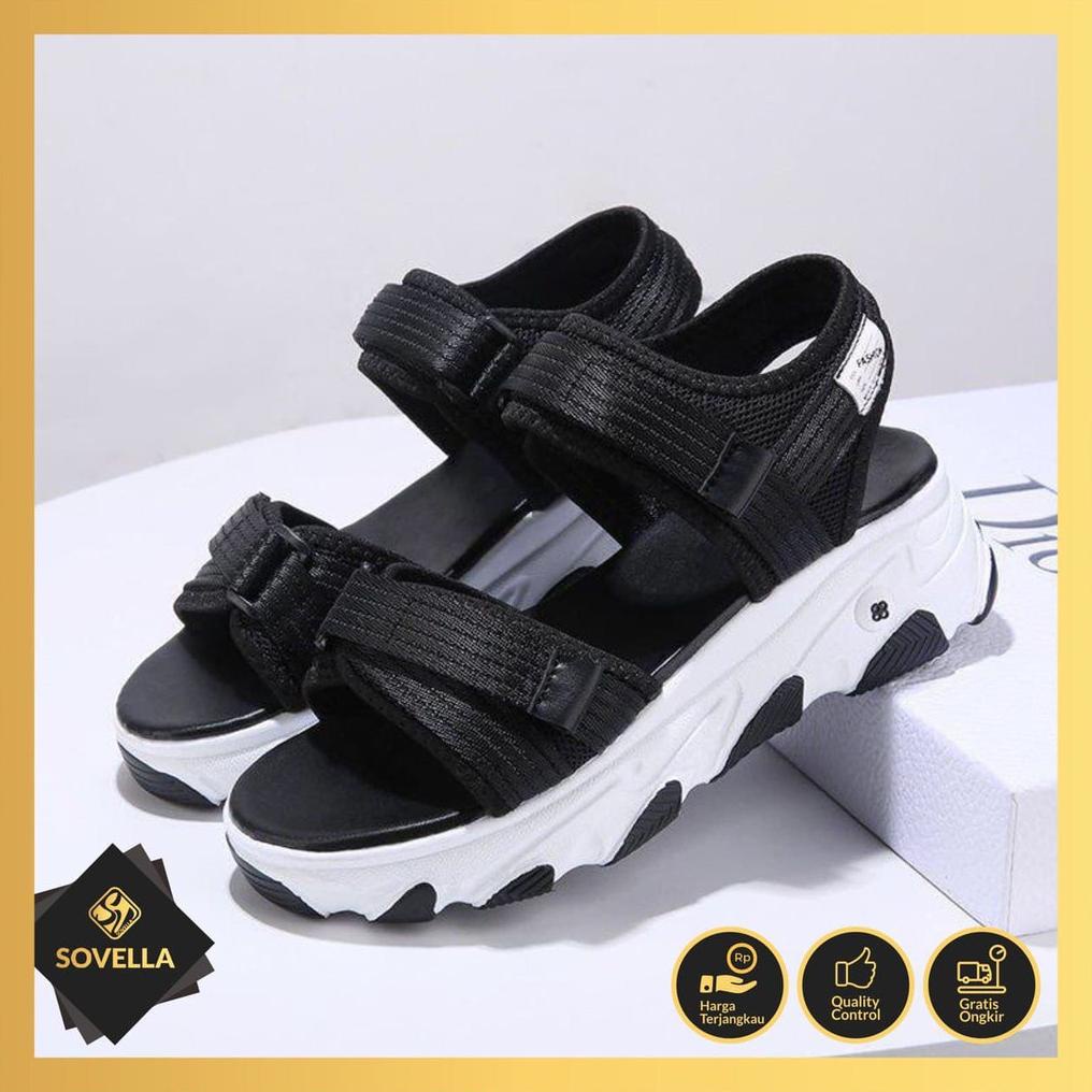 HOLLXMALL SHOPEE12.12 | SOVELLA KAZUMI SEPATU SENDAL KASUAL SANDAL GUNUNG WANITA IMPORT SP2048