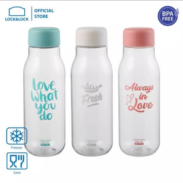 Botol Minum Lock n Lock Milky Water Bottle 500ml / botol murah lock &amp; lock HAP654