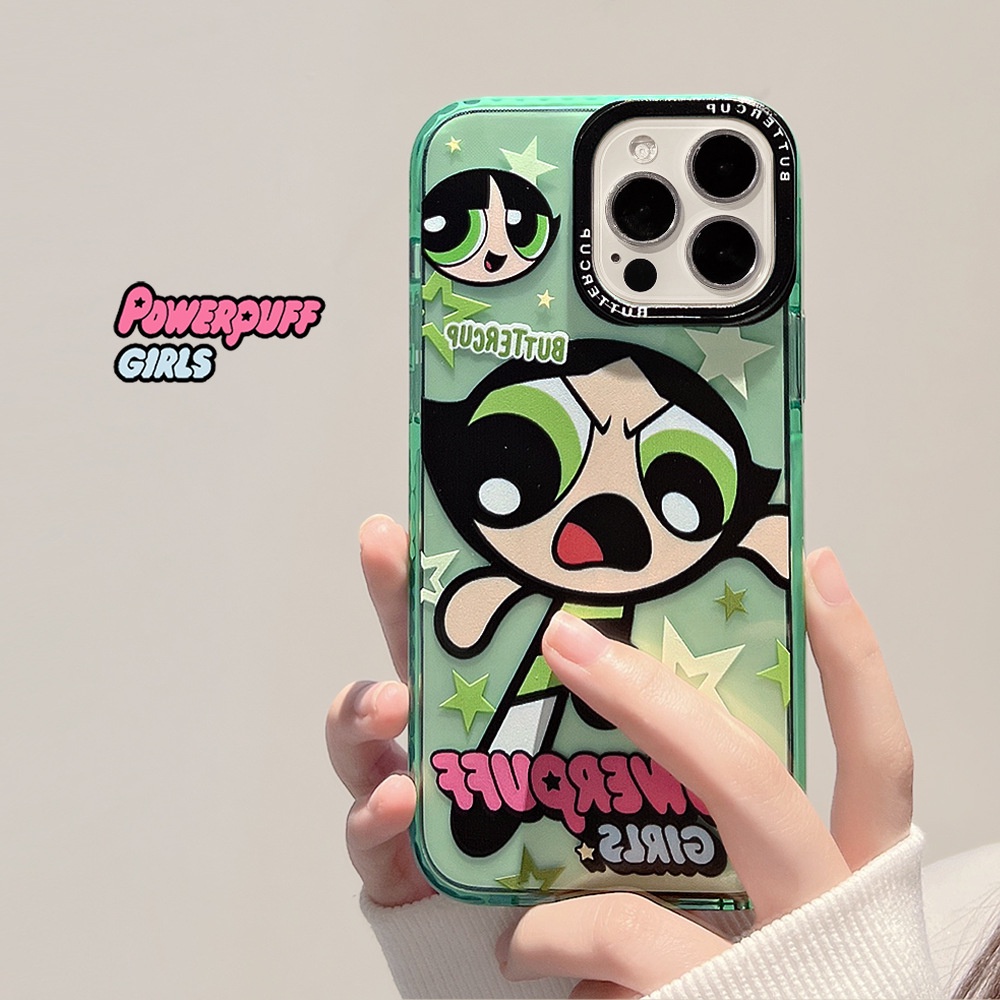 Soft Case Silikon Motif Kartun Gadis Hijau Untuk Iphone 7 8 Se 2020 7 + 8PLUS 11 12 13 Mini PRO MAX