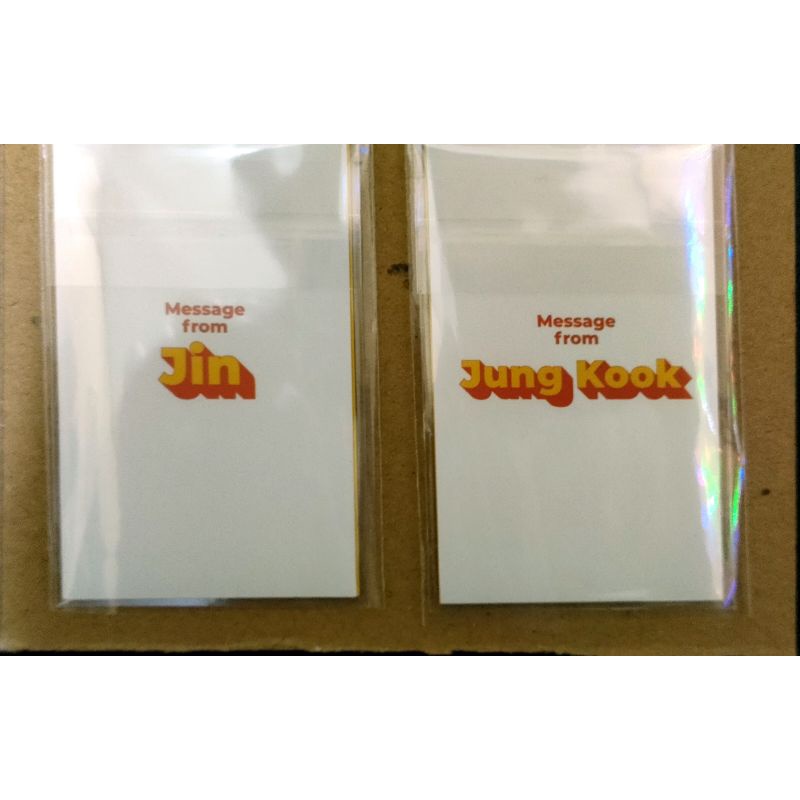 Message Card Butter Jk,Jin,V