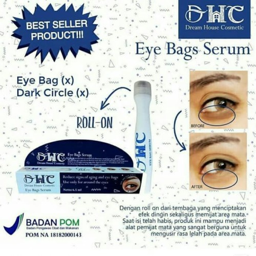 DHC EYE BAG SERUM ROLLER Mata Panda | Serum Kantung Mata By SYB