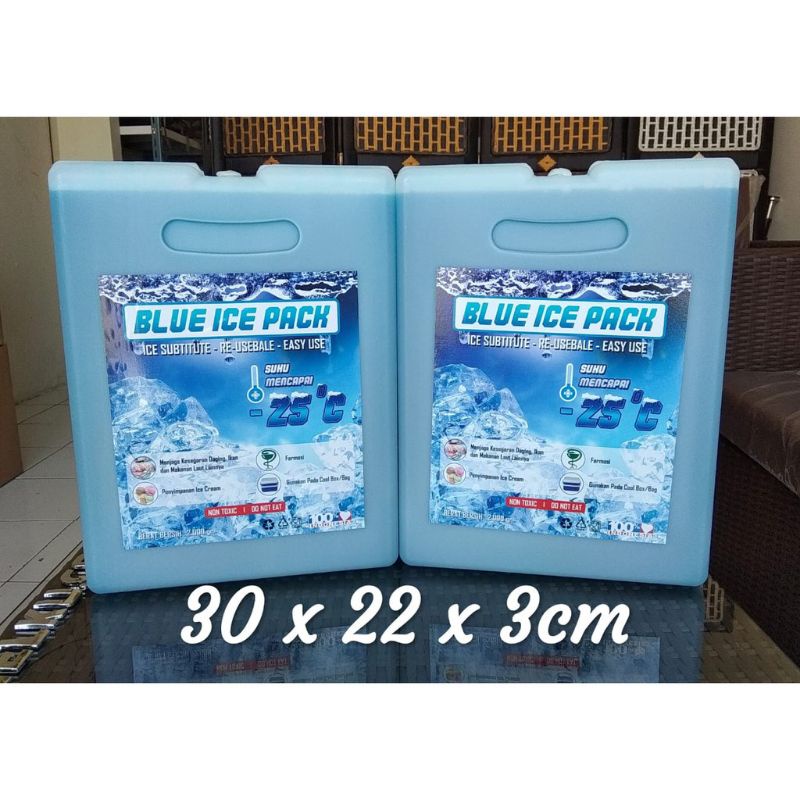 Ice Pack Besar Jumbo Icepack Kotak Besar Blue Ice Pack Pengganti Dry Ice 22 × 30 cm ice gel pack thermafreeze