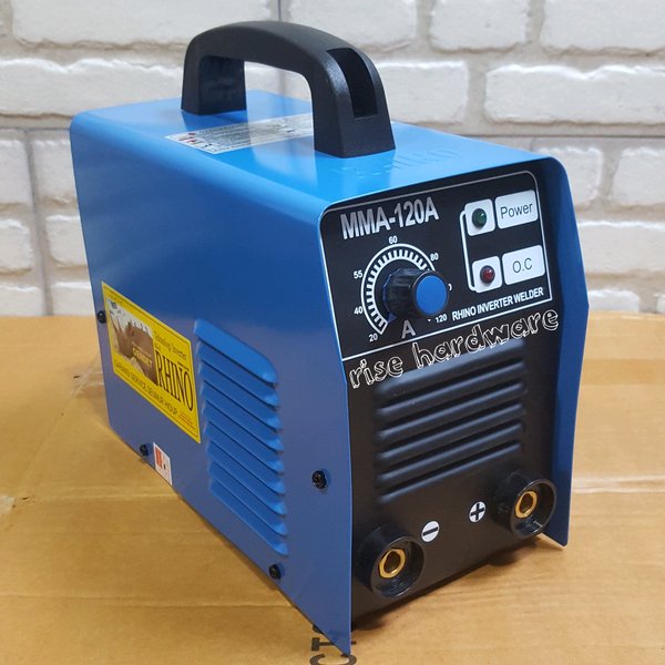 MESIN TRAVO LAS 450 WATT RHINO MMA-120A (BISA PAKAI LISTRIK GENSET)