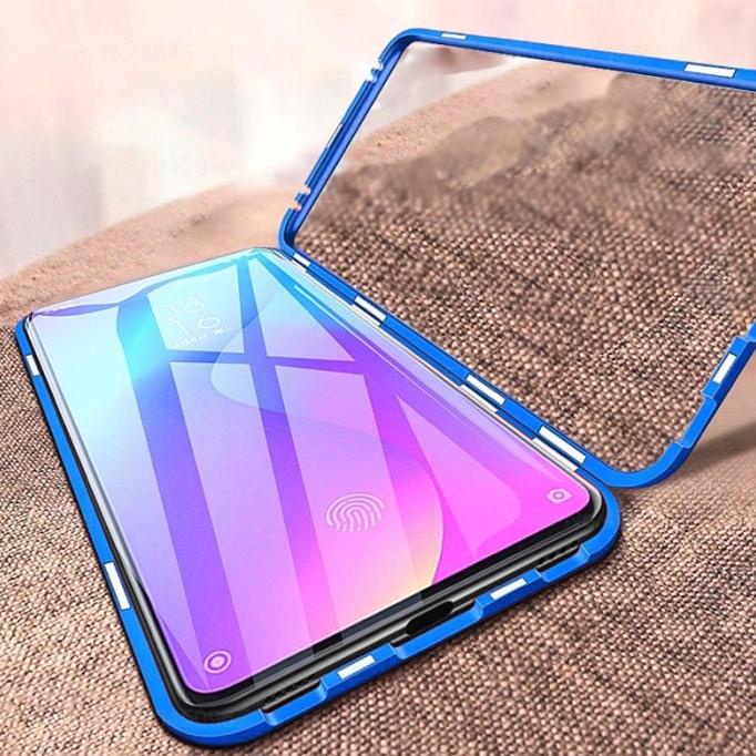 MAGNETIC CASE SAMSUNG A30S - M30S CASING HP COVER METAL TEMPERED GLASS