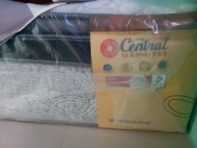 Kasur Springbed Central Deluxe Dominic Pocket Plush Top + Pillow Top 90-200 Cm X 200 Cm