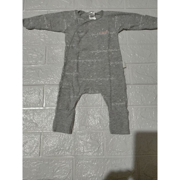 New Prewash Only Sleepsuit Bonds Baby Grey New Prewash Only Cozysuit Bonds Baby Bukan Preloved Sleep