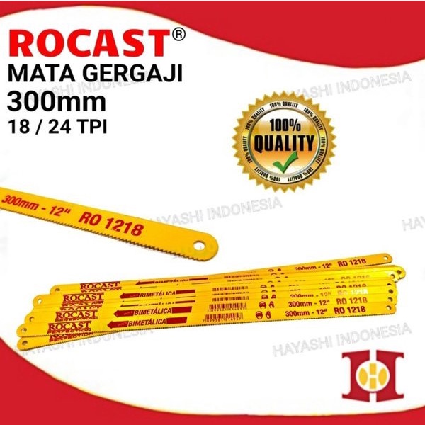 Mata Gergaji Besi Sandflex Bahco Rocast 24T 18T ASLI - 5pcs