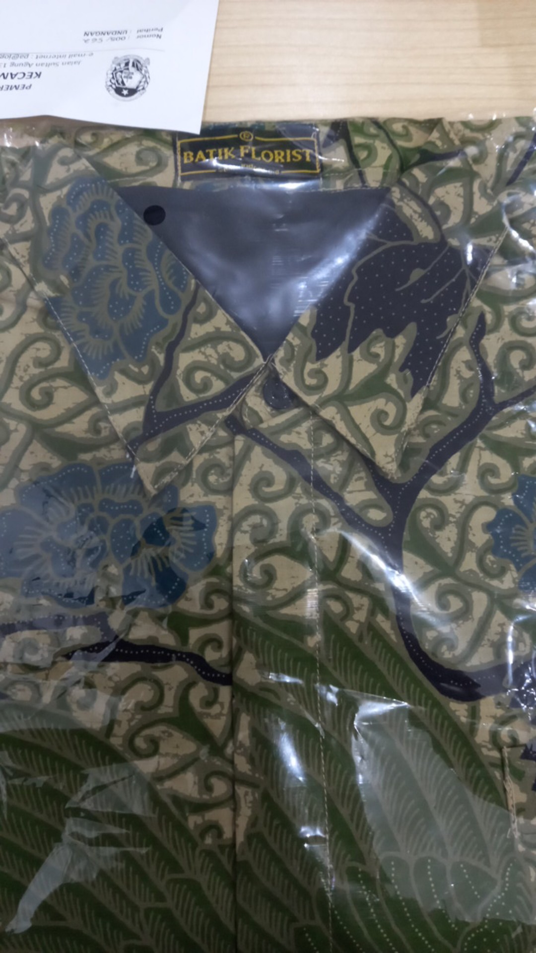 Uwer Merak Kemeja Batik Pria Full Furing Bahan Katun Cabut Primisima
