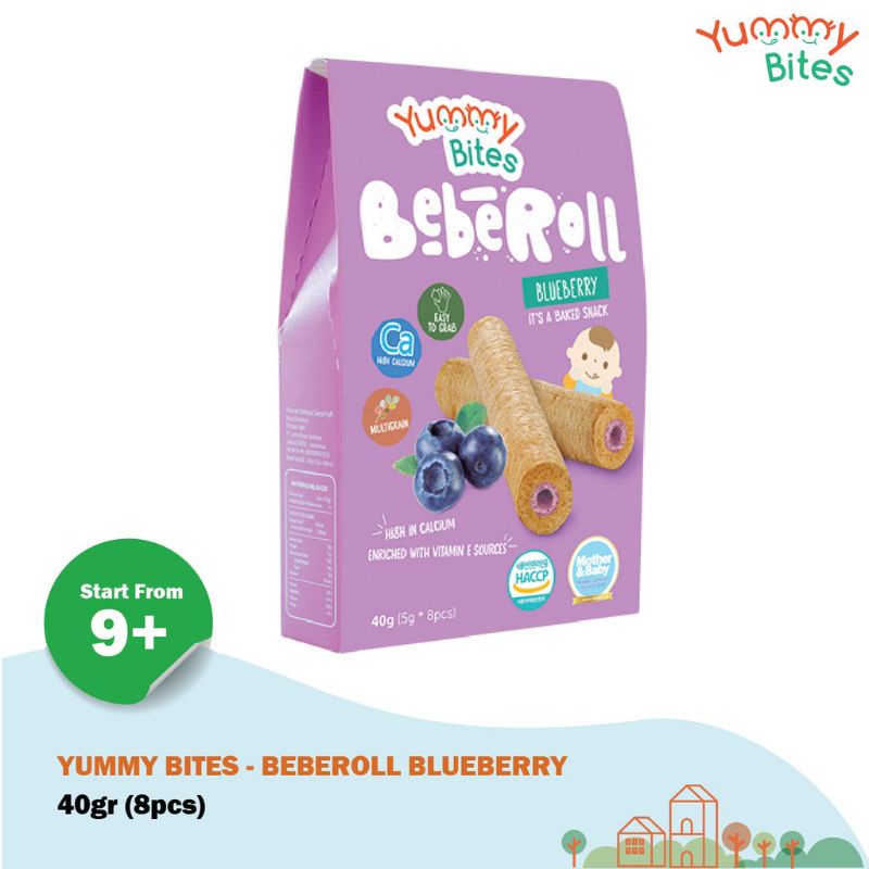 0Yummy Bites Beberoll Blueberry 40gr