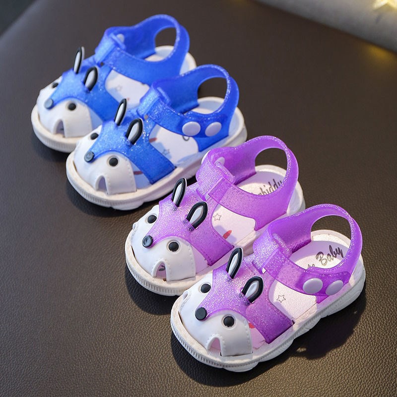 LittleAaron LITTLE FOX SANDALS Sepatu Sandal Anak Laki Laki Perempuan Bahan Karet Model Lucu 0-5 Tahun Import Sport Termurah