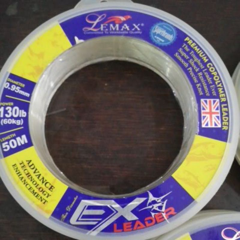 Senar pancing leader popping jigging lemax superbrand power