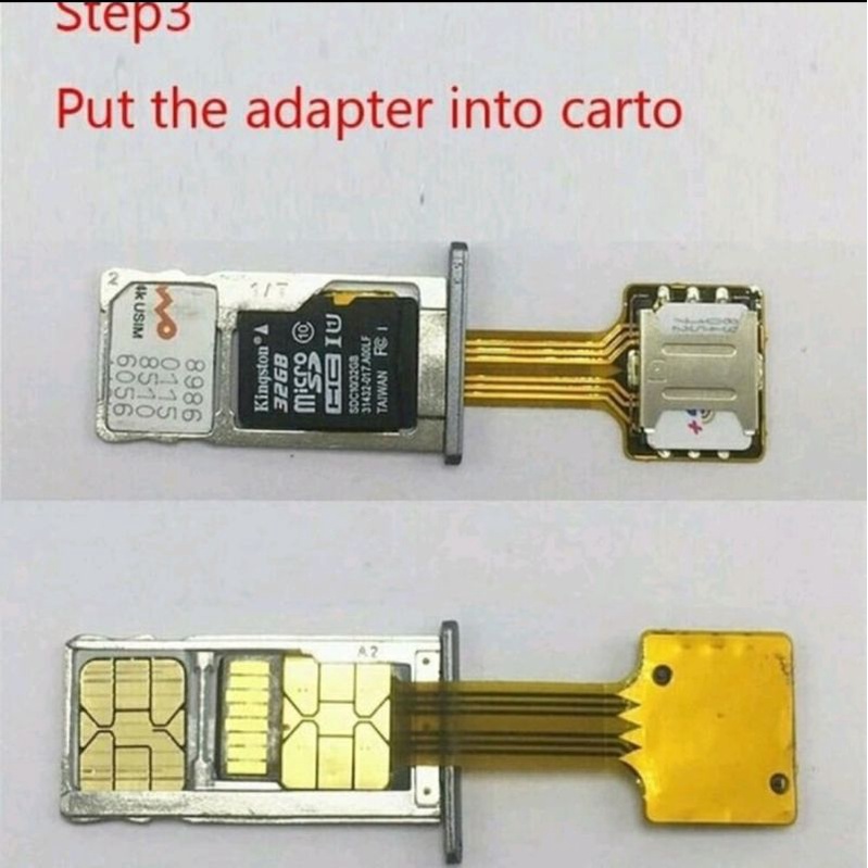 Sim Hybird Nano Micro - Sambungan Simcard Nano / Micro - Flexibel Adapter Hybird