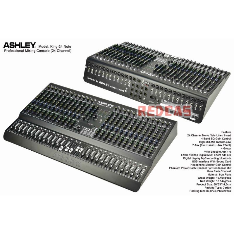 ASHLEY KING-24 NOTE MIXER 24 CHANNEL