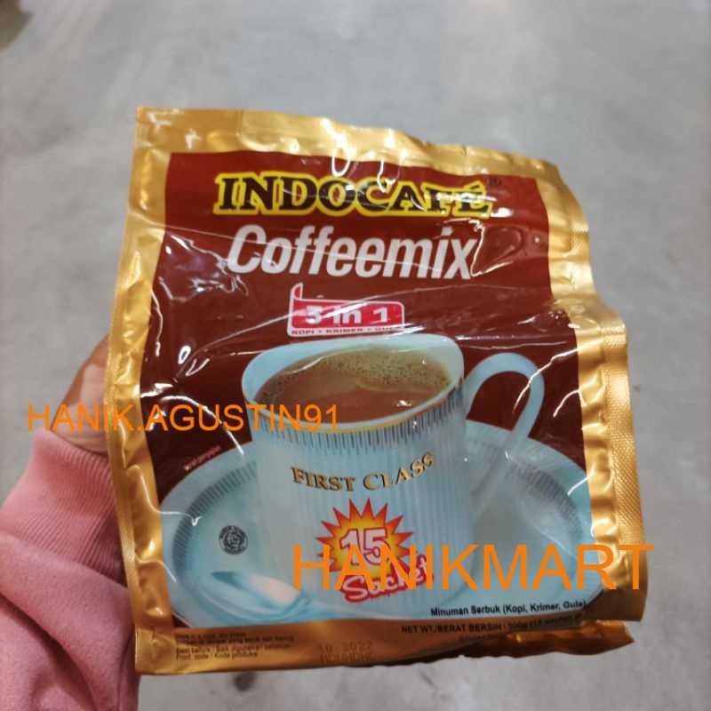 

Kopi INDOCAFE Coffeemix 3 in 1 - 15 Sachet / Indocafe Coffemix 3in1 HM91