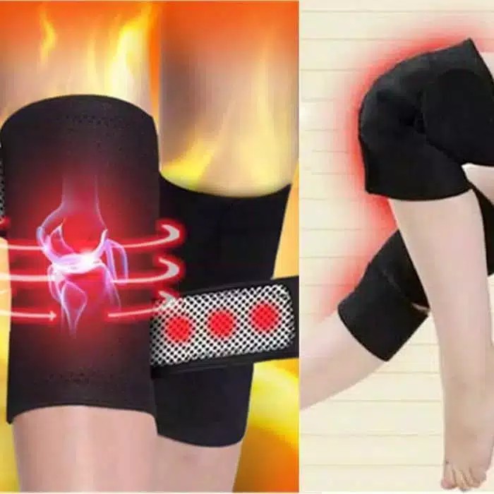 MH STORE.ID 256 MAGNET THERAPY LUTUT Sabuk Terapi Pemanas Lutut - Magnetic Therapy Self Heating Knee Pads