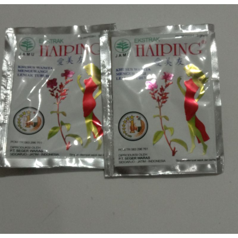 jamu haiping bubuk asli pelangsing tubuh