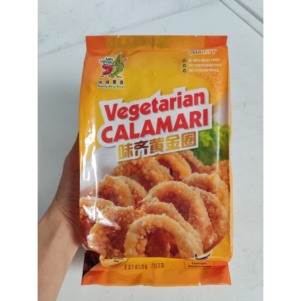 

Mr Vege Vegetarian Calamari 20 Ring Beku Vegan 200gr