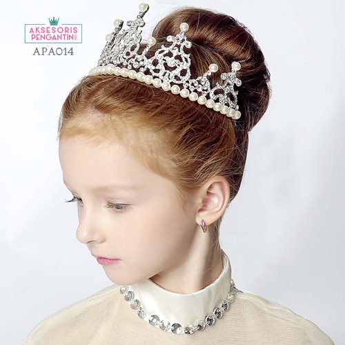 (BEST SELLER) AKSESORIS MAHKOTA PESTA WEDDING ANAK PEREMPUAN APA014