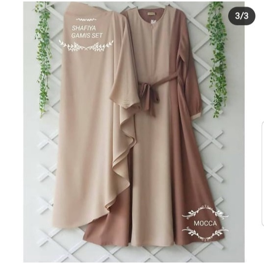 Syafia syar'i / Gamis syar'i size S M L XL termurah/fashion wanita kekinian /COD