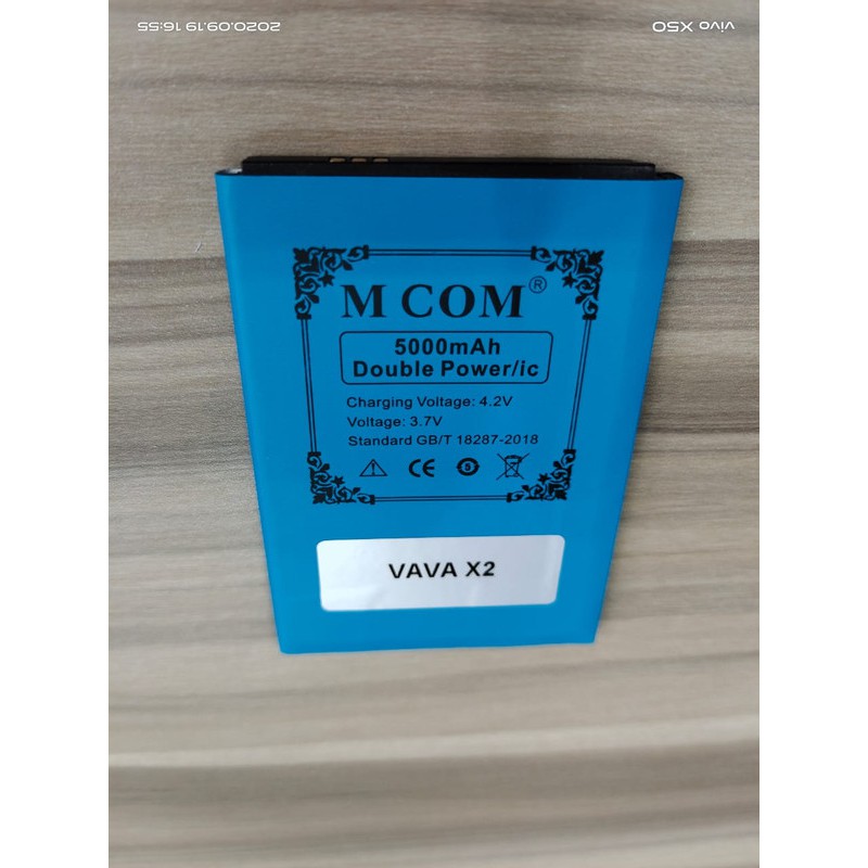 Battery Batre Baterai Double Power Mcom Vava X2