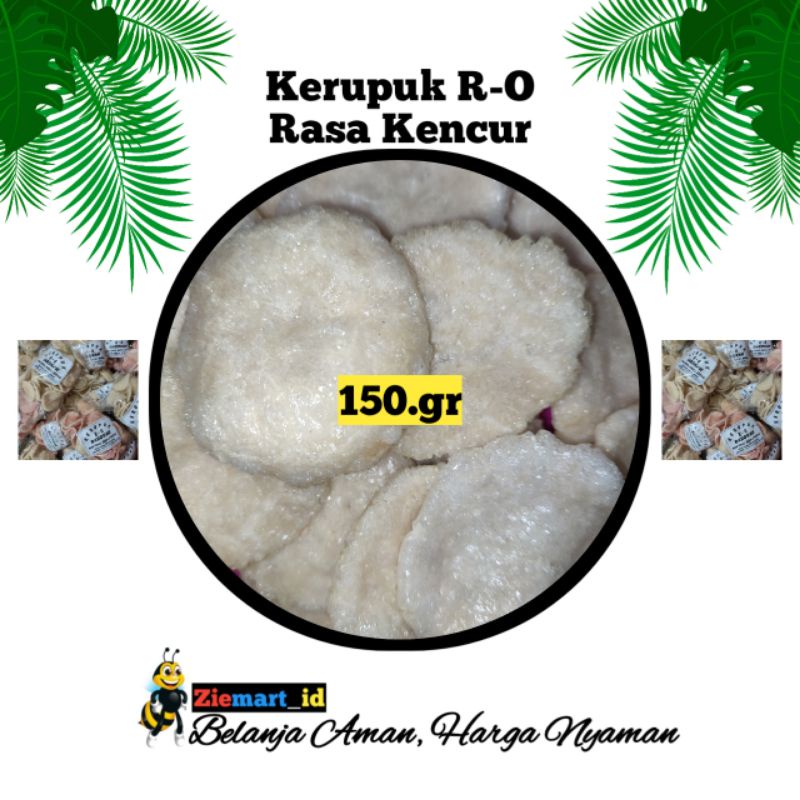 

Kerupuk R-O/RO Makanan Ringan Gurilem Cililin Kerupuk Rasa Kencur 150gr