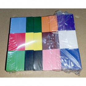 Mainan edukasi Balok isi 120 pcs wood material warna warni