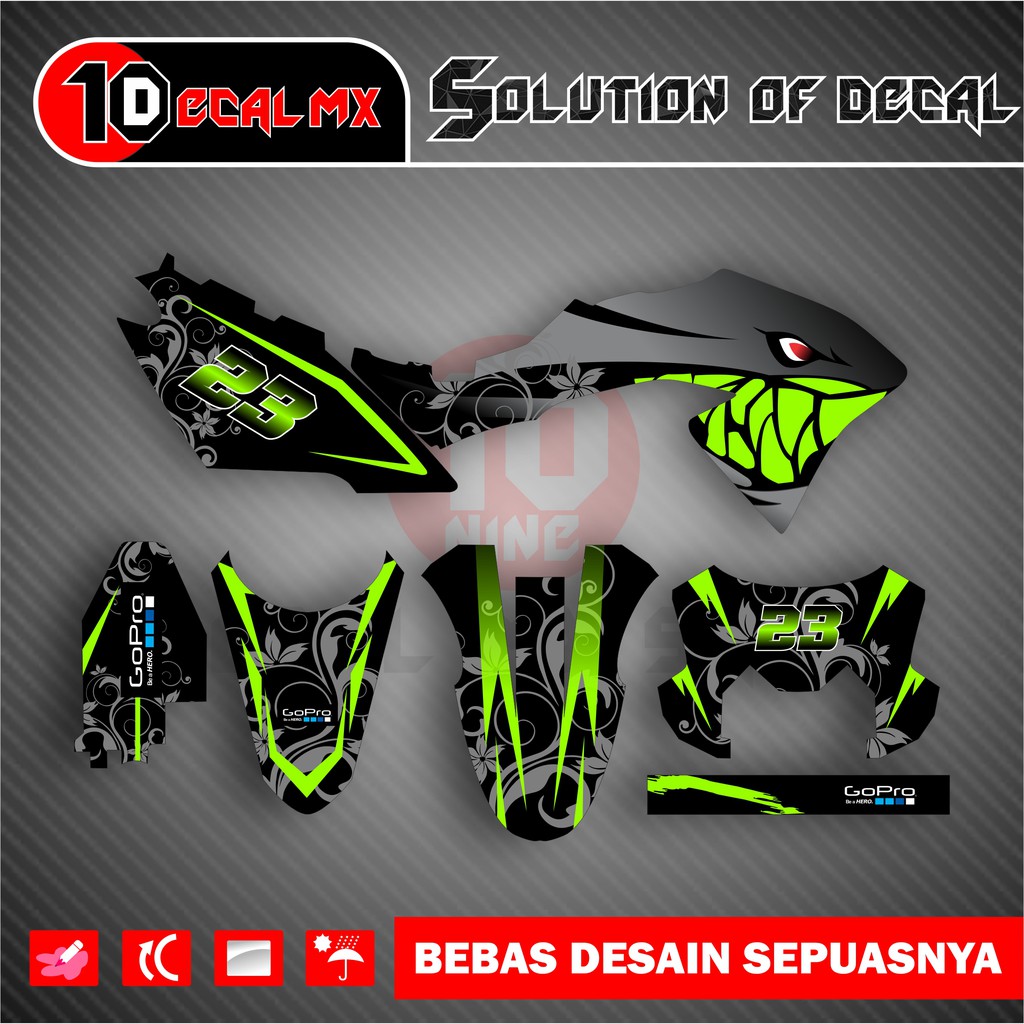 decal klx bf shark stabilo