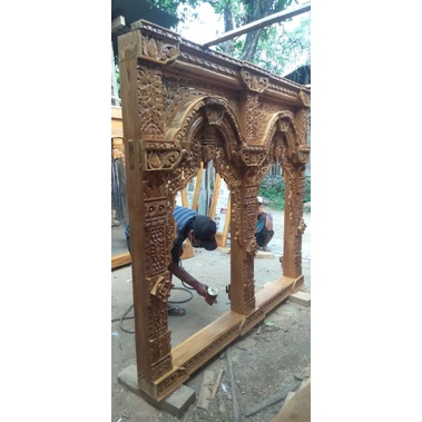 kusen pintu gebyok ukir jepara 1 set