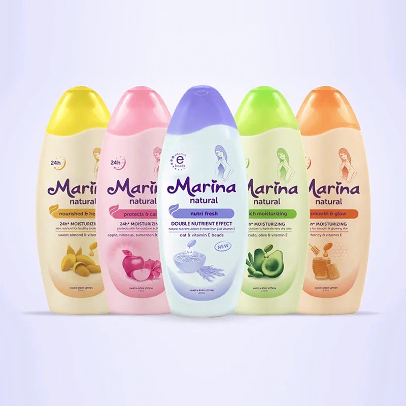 Marina Hand Body Lotion Natural All Variant 190ml