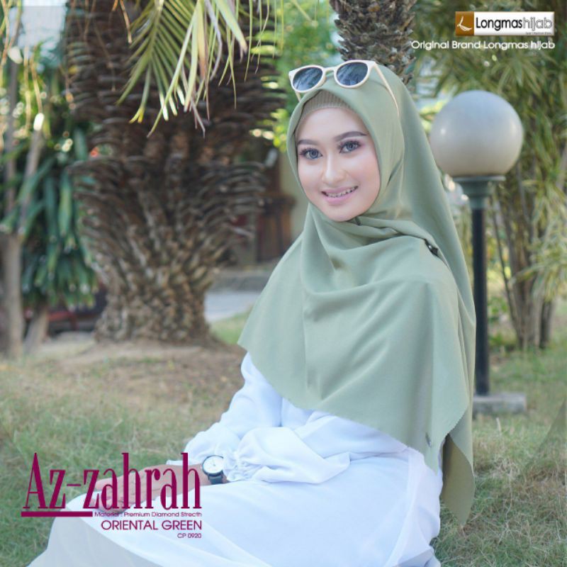 Az zahra segi empat syari ori longmas hijab